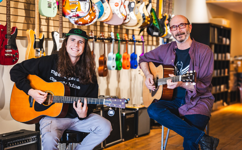 Aerial view of downtown Orangeville